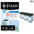 Stash Christmas Morning Black Tea, Non-GMO, 18 Tea Bags (Pack of 6)
