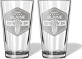 Personalized Lacrosse Coach gift - Coaches gift, Lacrosse, LAX, Lacrosse Coach, Beer glass, Coach gift, Lacrosse coach Gifts, Football Coach, Lax Coach (Lacrosse, Dbl Pint Gift Box)