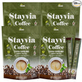 STAYVIA COFFEE Stevia Instant Coffee Packets - Korean Instant Latte with Sugar-Free & Low Calories - 120 Sticks (0.33oz) - Plant-Based Sweetener - Enjoy Caffeine Hot & Cold at Office, Home & Travel