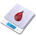 Digital Kitchen Scale 500g 0.01g Food Scale High Precision Kitchen Digital Scale Multifunctional Stainless Steel Pocket Scale with Back-Lit LCD Display, 9 Weighing Units Switch