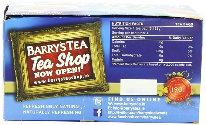 Barry's Tea, Decaffeinated, 40 Teabags (Pack of 6)