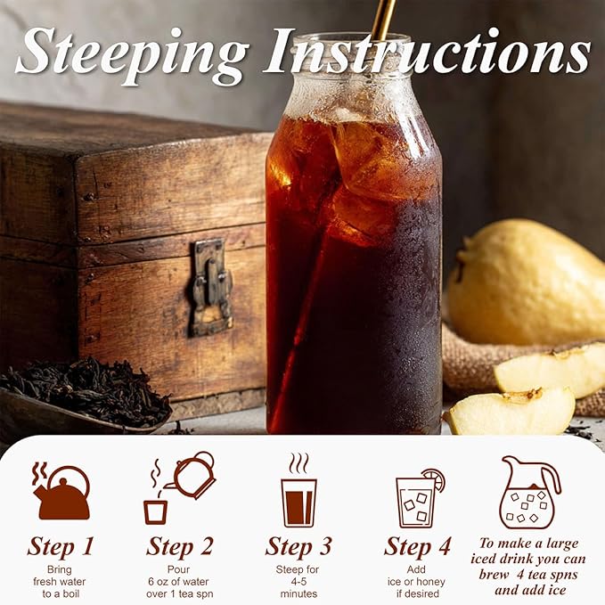 WT WEETEE Emperor's Pu-erh Tea, 228g Puerh Loose Leaf Tea, Aged Fermented Chinese Yunnan Dark Tea, Deeply Aromatic • Smooth & Full-Bodied