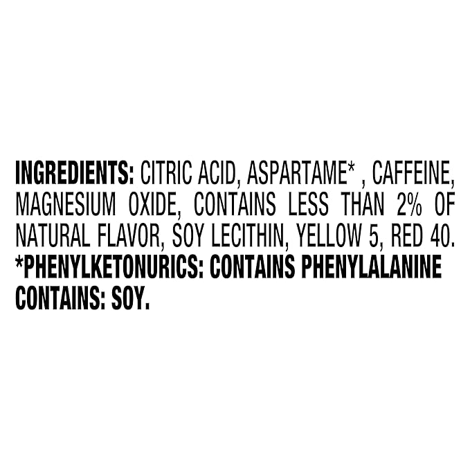 Crystal Light On The Go Peach Mango With Caffeine Drink Mix, 10-Packet Box (Pack of 7)