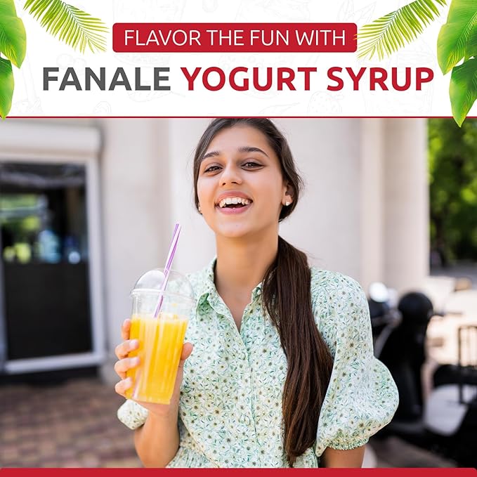 Fanale Premium Flavoring Concentrated Syrup for Bubble Tea 11 lb | Yogurt Flavor Syrup | for Boba Tea, Smoothies, Slushes, Desserts | 11lb | SRP180