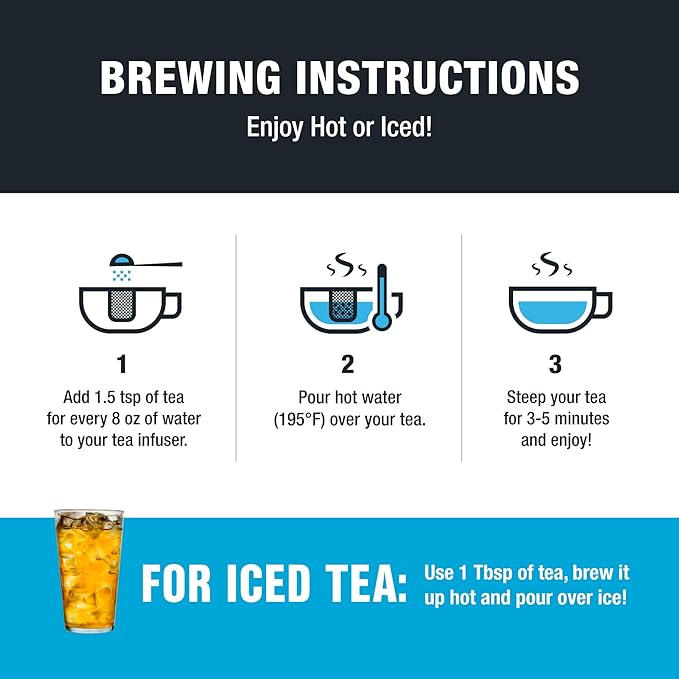 Tiesta Tea - Royal Breakfast, Loose Leaf, Classic English Black Tea, Premium High Caffeine Hot & Iced, Brews up to 200 Cups, 16oz Resealable Bulk Pouch