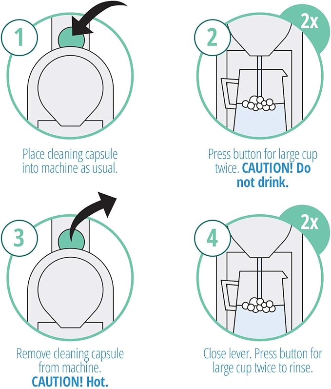 Gourmesso Nespresso Cleaning Pods - 10 Cleaning Capsules for Nespresso Original Machines. Cleaning Kit for Better Tasting Coffee!