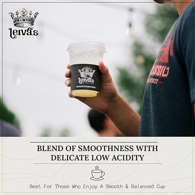 Leiva’s Breakfast Blend Medium Roast Coffee (8oz), Roasted to Order, Small Batch Guatemalan Beans – Organic Single Origin Coffee Beans - Low Acidity Medium Roast for Drip & French Press Brews