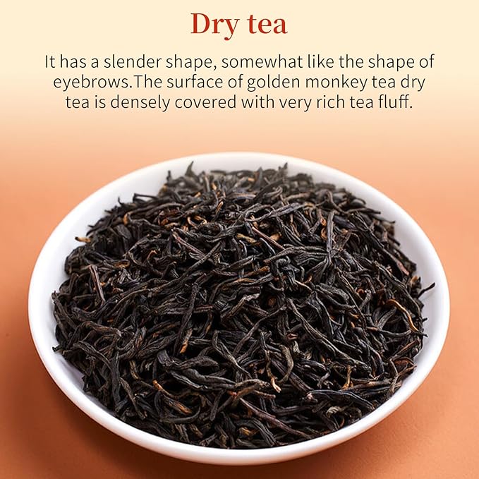 XIXICHA Jin Jun Mei Tea Premium Golden Monkey Tea Loose Leaf Black Tea Chinese Authentic Wuyi Mountain Black Tea No additives All-natural 120g/4.23oz （20 bags）金骏眉袋泡 独立包装茶叶