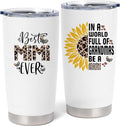 Mimi Christmas Gifts, Mimi Gifts for Grandma, Birthday Gift for Grandma from Grandkids, 20 oz Stainless Steel Tumbler With Lid & Straw