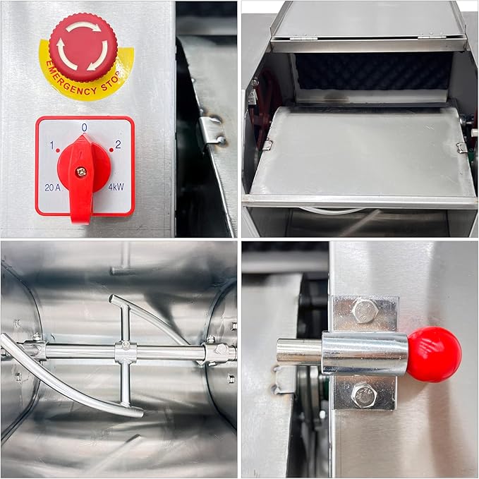 INTSUPERMAI 110V Commercial Dough Mixer Machine 25 KG Kneading Capacity Electric Food Mixer Flour Mixer 2200W/2.95HP for Dough Mixing Kneading