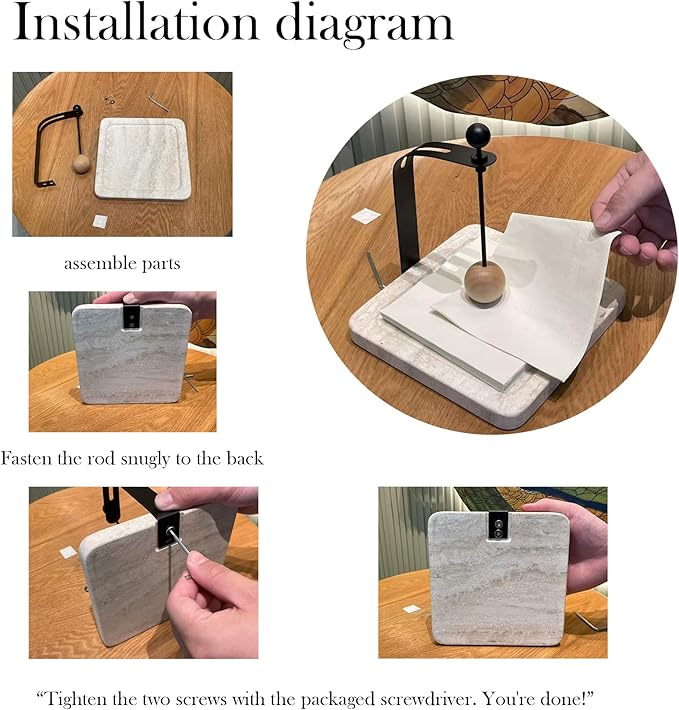 Handcrafted Italian Travertine Marble Napkin Holder for Paper Napkins (5-7"), Ideal for Cocktails, Restaurants, Bars & Modern Home Decor