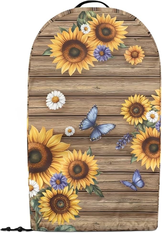 Sunflower Butterfly Coffee Machine Dust Cover Universal Design Compatible with Blender Juicer Food Processor Washable Oil Proof Food Processor Protective Cover with Top Handle
