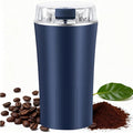 Electric Coffee Bean Grinder, Coffee Spice Grinder, 300W Nut Electric Grinders with 304 Stainless Steel Blades, One Touch Operation for Coffees Mill Home Use or Kitchen (Blue)