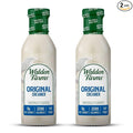 Walden Farms Original Coffee Creamer – Zero Calorie, Fat-Free, Sugar-Free, Low Carb, Keto-Friendly, Dairy-Free, Vegan – 2-Pack, 12 oz Bottles