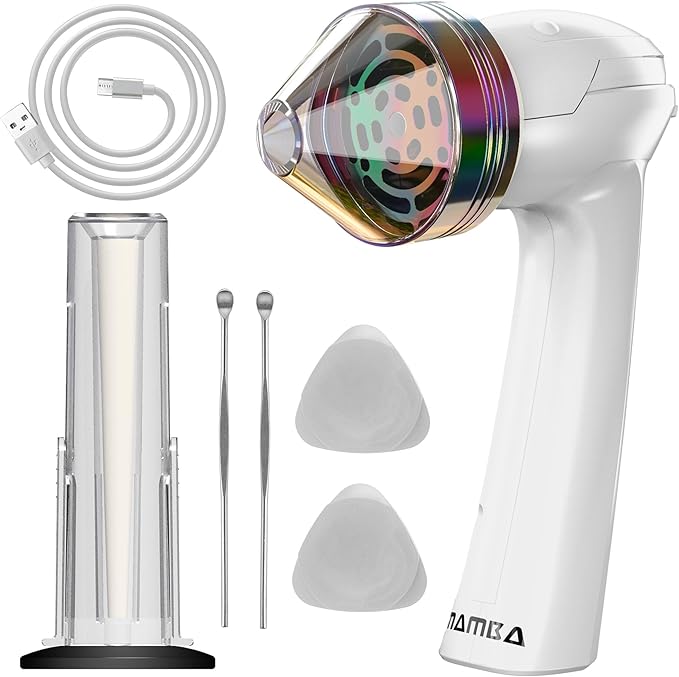 Mamba Grinders Electric Spice & Herb Grinder for the Kitchen. Easy to Use USB Rechargeable Grinder, 2g White