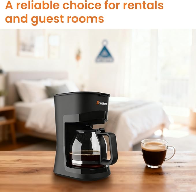 12-Cup Coffee Maker, 1.5L Drip Coffee Machine with One-Touch Brewing, Glass Carafe, Anti-Drip System, Reusable Filter, Easy-to-Use Home & Office Coffee Brewer
