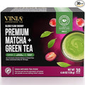 VINIA Premium Matcha + Green Tea K-Cup Pods, Made with Organic Tea, Infused with Piceid Resveratrol for Heart Health, Nitric Oxide, Physical Energy, Alertness, Blood Flow, Keto, Kosher, NON-GMO. 30 Ct