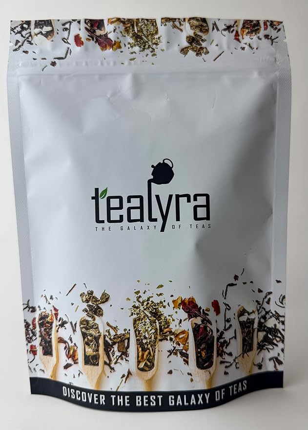 Tealyra - Calm Down - Nirvana - Chamomile Ginger Hibiscus - Wellness and Relaxing Herbal Loose Leaf Tea - Detox Tea - Caffeine-Free - All Natural - 110g (4-ounce)