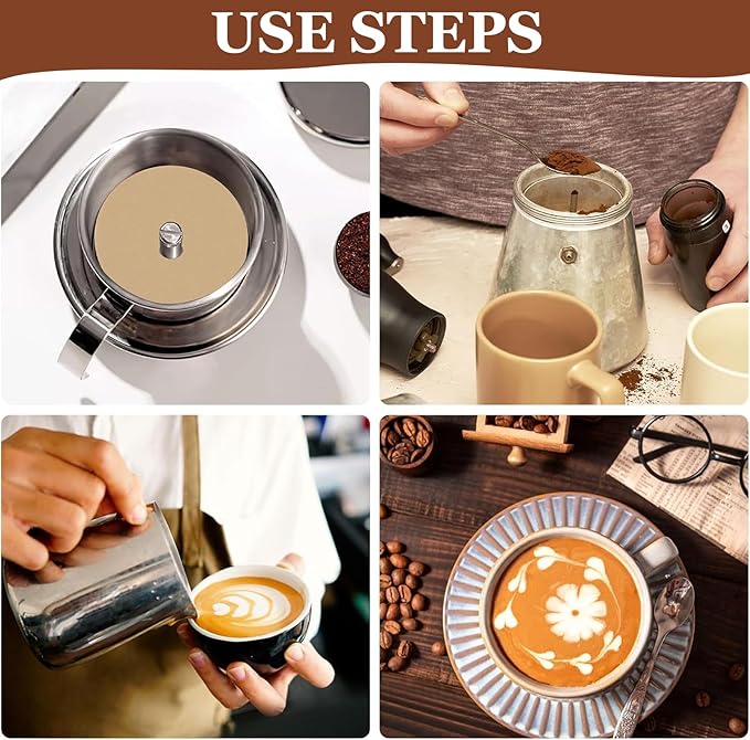 400 Count Percolator Coffee Filters, 3.75in Natural Unbleached Percolator Filters Disposable Disc Coffee Filters for Coffee Shops, Camping, Home, Office