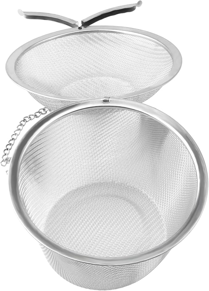 ZOENHOU Set of 5 Tea Infuser for Loose Tea, 5 Sizes Fine Mesh Tea Strainer with Chain, Stainless Steel Tea Ball Infusers for Loose Tea Spices Herbs