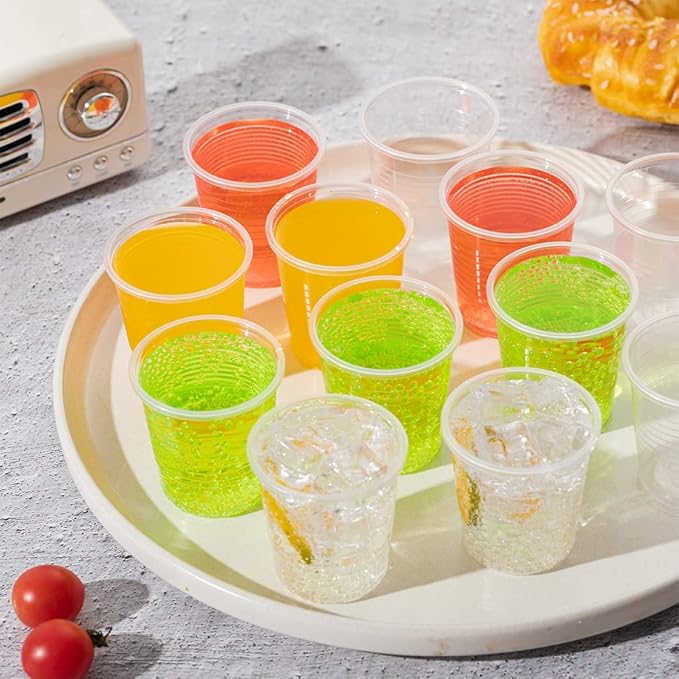 SIUQ 1500 Pack 3 oz Clear Plastic Cups, Disposable Bathroom Mouthwash Cups, Small Plastic Drinking Cup for Ice Tea, Tasting, Party, Picnic, BBQ, Travel and Event