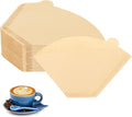 Coffee Filters 2, Set of 200 Disposable #2 Cone Coffee Filter Unbleached Natural Coffee Filters 2 Cone Paper for Pour Over Coffer Makers/Coffee Dripper Cones(2-6 Cups）