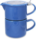 FORLIFE Tea for One with Infuser, 14-Ounce, Blue