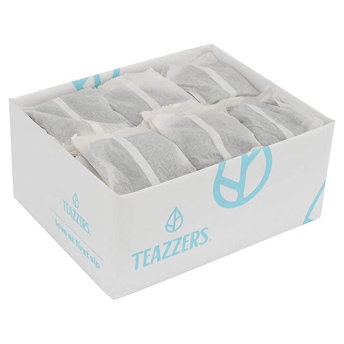 Teazzers Premium Green Pineapple Papaya Tea Bags, Great for Foodservice Commercial Ice Tea Brewers, Unsweetened (1 Ounce, 96, Count)