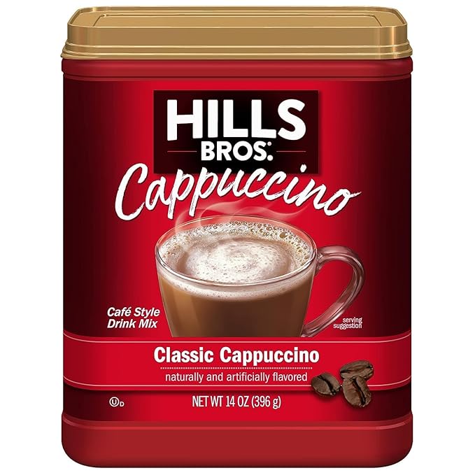 Hills Bros. Flavor Coffee (Classic Cappuccino, 14 Ounce (Pack of 4)