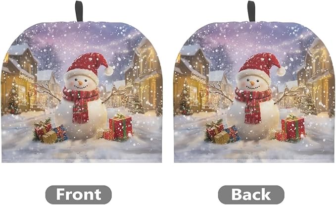 Snowflake and Snowman Tea Cozy for Teapot Tea Insulated for Women Thick Tea Cozies Keep Warming Teapot Dust Protector Fashion Kitchen Accessories for Housewife Teapot Cover