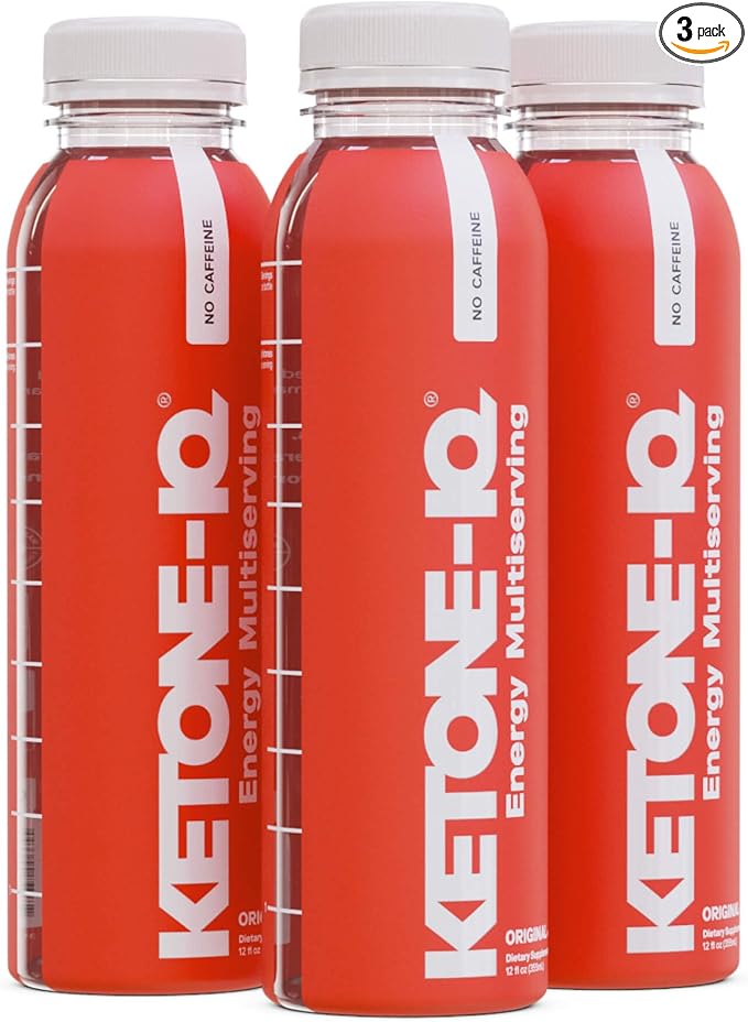 Ketone-IQ Exogenous Ketone Supplement Drink – 30 Servings with 10 g Ketones per Serving | Fast Ketosis Support, Energy & Mental Focus | Sugar-Free, Salt-Free, Caffeine Free