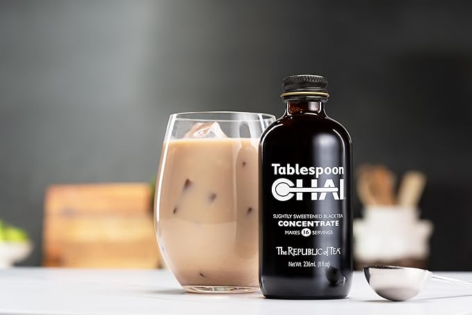 The Republic of Tea - Tablespoon Chai, Black Tea Chai Concentrate, 8 fl oz -16 Servings