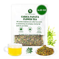 Carica Papaya Flowers Freeze Dried 4.23 Oz, Vaccum Sealed, Mind Calm & Relax Herbal Tea, No Additives & No Sugar Added, Stomach Calm & Relax, Re-steep Papaya Flower Tea & Cooking
