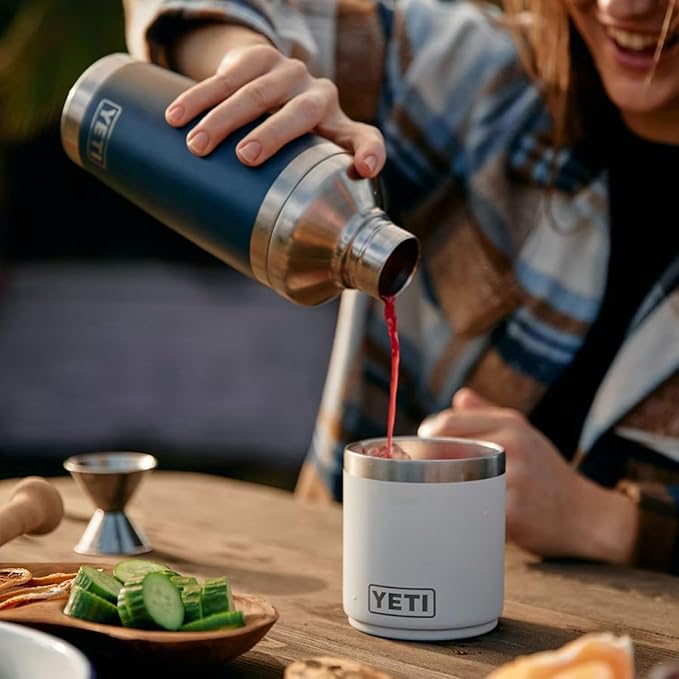 YETI Rambler 20 oz Cocktail Shaker, Stainless Steel, Vacuum Insulated, Tropical Pink