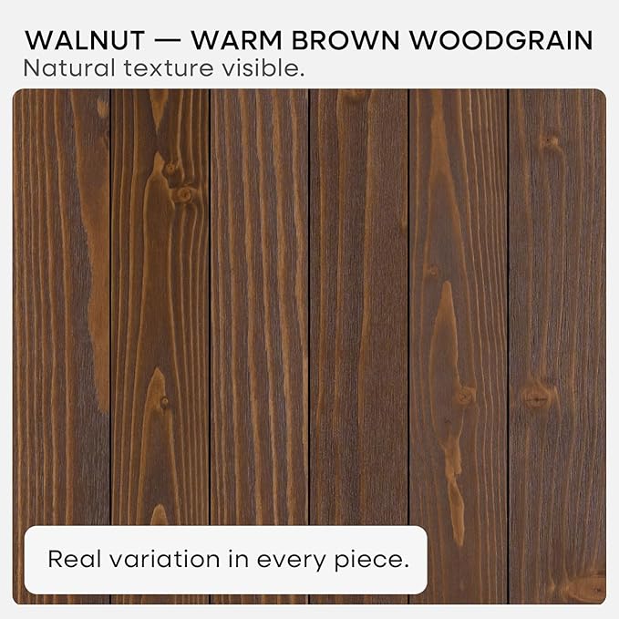 Homeforia Classic Walnut 36 inch Floating Shelf, High End Solid Real Wood Small 36inch Floating Shelves for Wall Mounted, 36in Floating Shelves, Heavy Duty Bracket, 36 X 6.5 X 1.75 inches, Set of 2