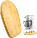 Compatible with Kitchen Aid Mixer Slider for 4.5-5 QT Stand Mixer, Bamboo Sliding Board Upgrade Thicker Sliders, Kitchen Aid Sliders for Countertop, Mixer Slider Mat for Kitchen Aid Stand Mixer Natura