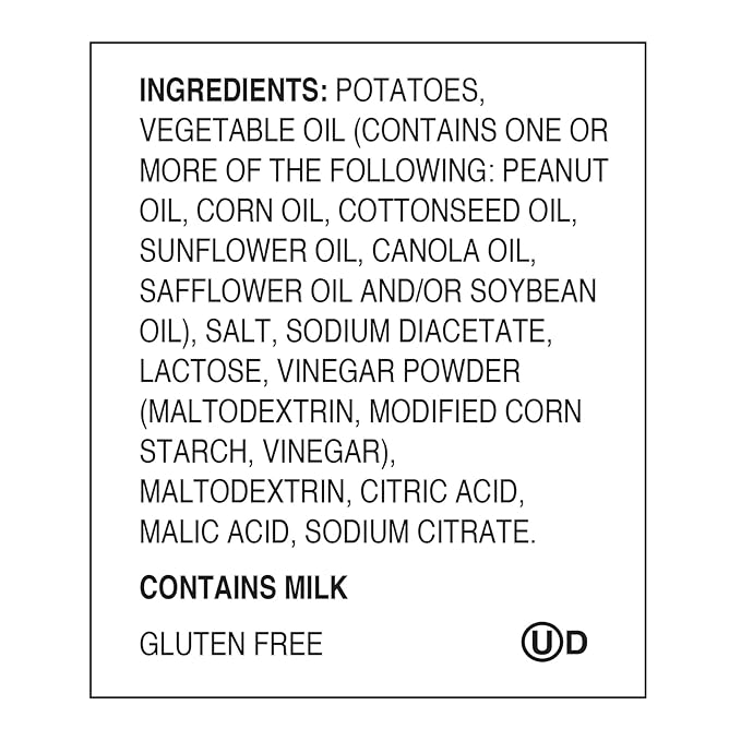 Zapp’s New Orleans Kettle-Style Potato Chips Salt and Vinegar Flavor (2 oz Bags, 25 Count), Crunchy Chips with a Spicy Kick, Perfect On-The-Go, Gluten Free Snack