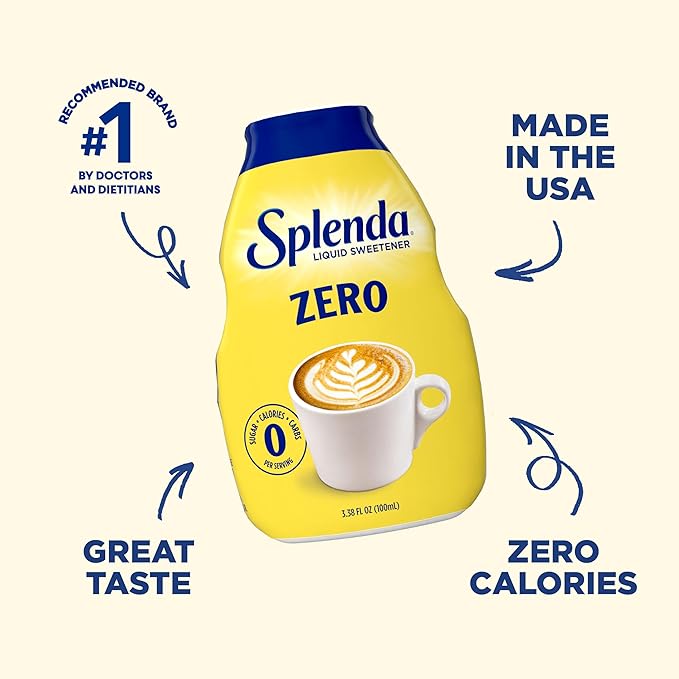 Splenda Liquid Zero Calorie Sweetener drops, 100ml (Pack of 2)