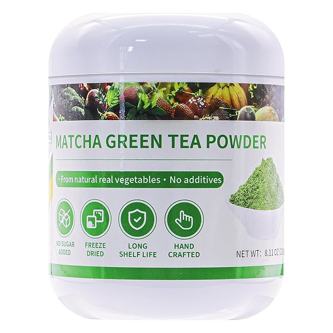 GaoGaoFen Matcha Green Tea Powder,8.1oz/230g,Premium Pure Matcha Powder for Baking, Lattes,ice cream and Smoothies,Culinary Grade, Zero Sugar No Additives