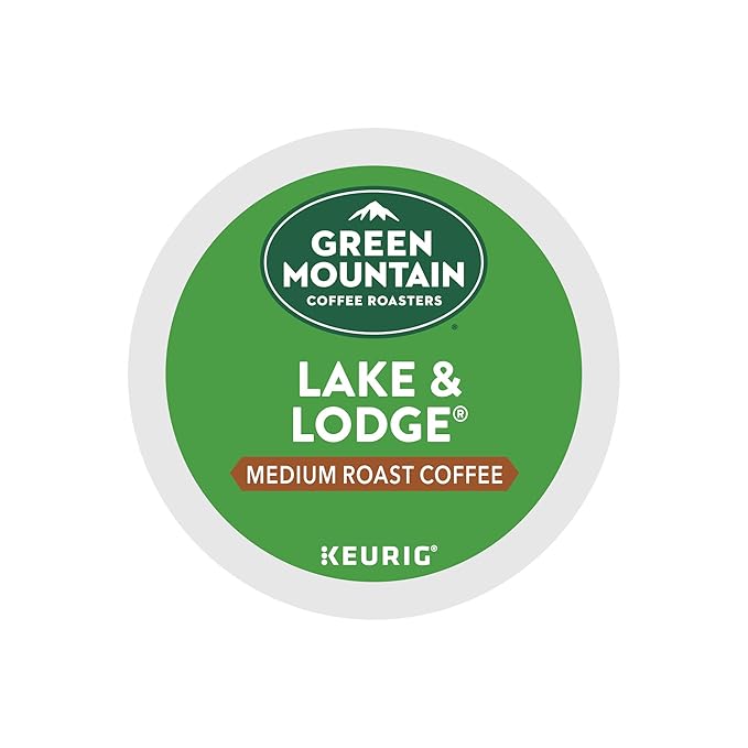 Green Mountain Coffee Roasters Lake and Lodge Blend Keurig Single-Serve K-Cup pods, Medium Roast Coffee, 96 Count