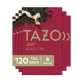TAZO Joy Limited Edition Seasonal Blend of Black, Oolong & Green Tea with Hints of Peach, 120 Total Bags (20ct - Pack of 6)