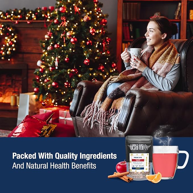 Tiesta Tea - Holiday Tea Sampler Dry Flight Set, Loose Leaf, High to No Caffeine Hot & Iced, Premium Brew Sample with Black, Herbal, Fruit & Hibiscus Blends, 8 Resealable Sample Pouches