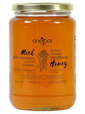 OneRoot Natural Wildflower Honey - 2.2 lbs / 1kg, Pure Canadian Boreal Forest Honey - Unpasteurized, Minimally Filtered & Single-Source - Rich in Enzymes & Antioxidants