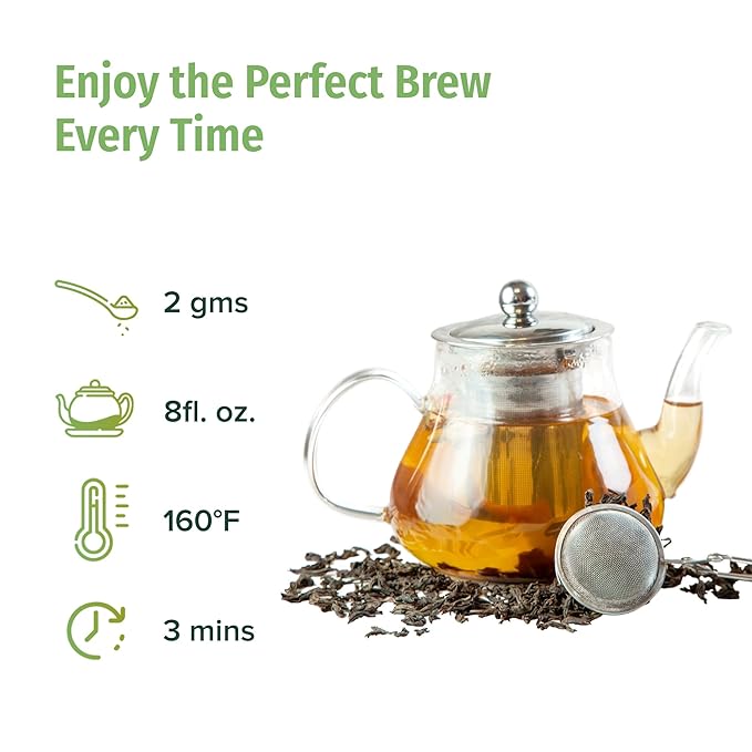 NEPAL TEA Organic Green Tea Loose Leaf - Premium USDA Certified Organic Loose Leaf Tea - Single Origin from Award Winning Family Farm in the Himalayas - 3.5Oz / 100g (Himalayan Mist)