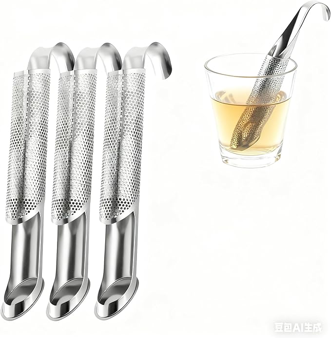 Stainless steel tea drinkers, 304 grade loose leaf tea filters with brackets, suitable for fine pore tea balls in cups, cups, and pots, perfect for tea, spices, and cold brewing