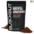 Blackout Coffee Brewtal Awakening Ground Coffee – Dark Roast, Bold Flavor – Freshly Roasted 12oz Bag