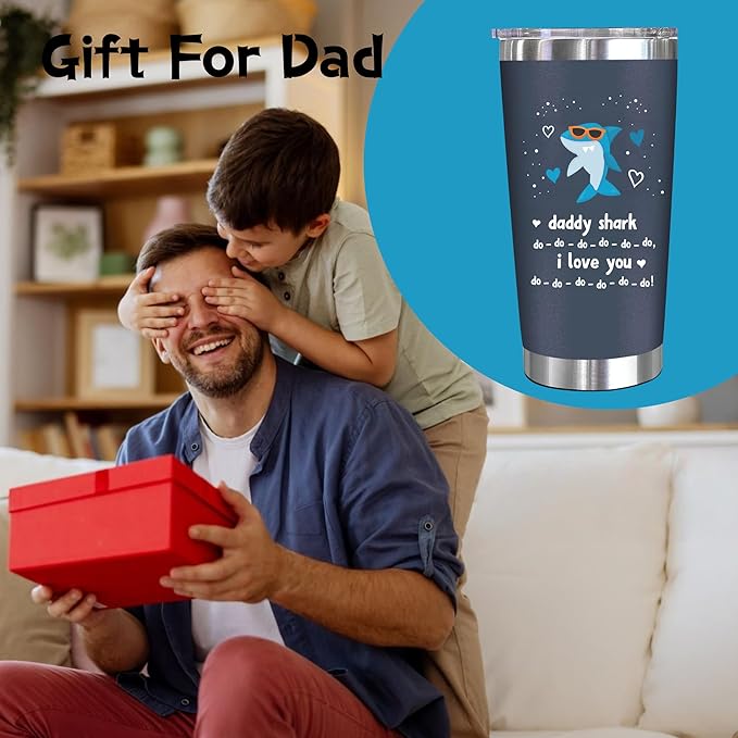 Christmas Gift For Dad - Birthday Gifts For Dad From Daughter, Son, Kids - Husband Gift - Birthday Present Ideas For Father, New Papa, Bonus Father From Daughter, Son - 20 Oz Tumbler