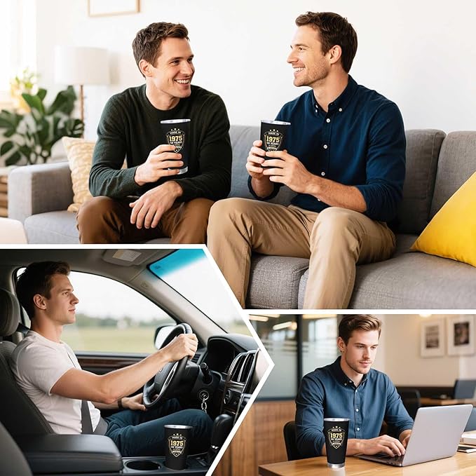 50th Birthday Gifts for Him, 50th Birthday Gifts for Men, Gift for 50 Year Old Man Tumbler, 20oz Coffee Tumbler, 50 Year Old Gifts for Men Coffee Mugs