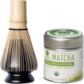 Dr. Weil Matcha Kari Mini Matcha Tea Set - Black- Ceremonial Organic Matcha with Whisk & Holder