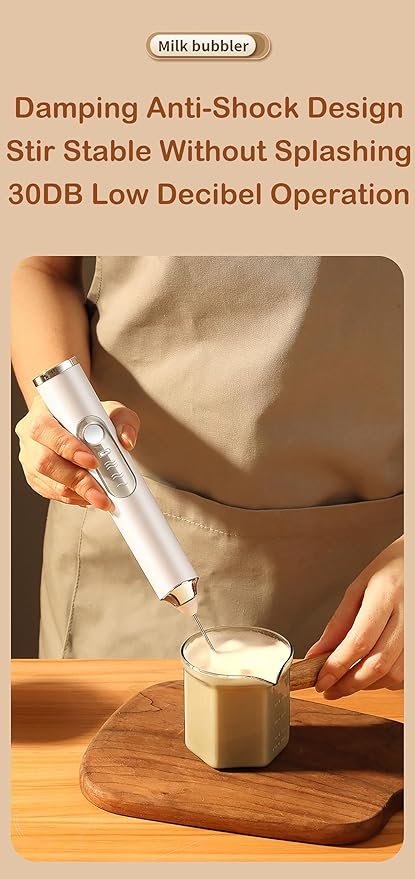 Milk Frother Handheld for Coffee,Milk Frothers,Coffee Mixer,Multi-Functional Electric Milk Foam Maker with 3 Heads 3 Speed for Lattes,Mini Hand-Held Whisk For Home Use,Milk Foam Maker (black)